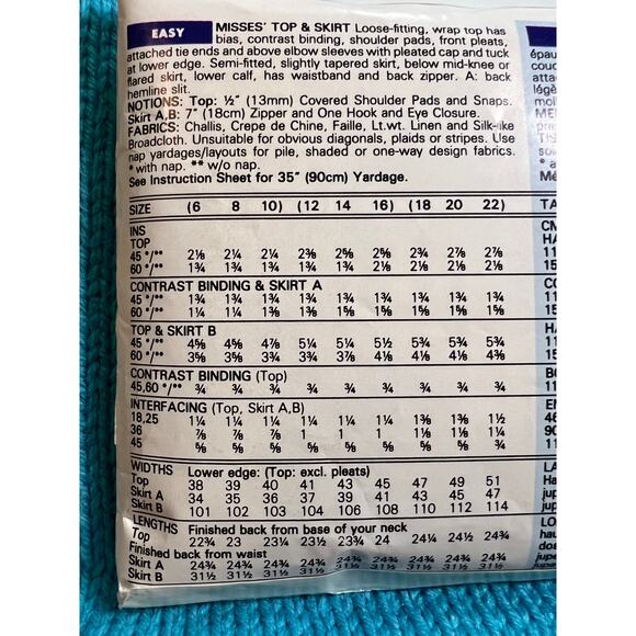 Butterick 4890 pattern suit blazer swing straight skirt size 6 8 10 - Picture 4 of 6